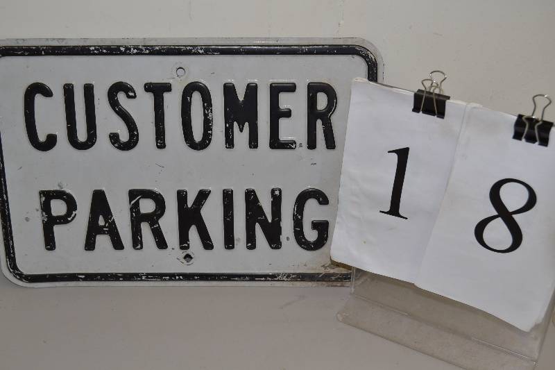 lot 18 image: Metal Sign