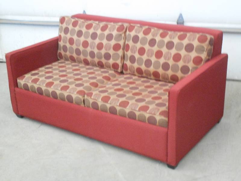 (1) 2-Seater Fabric Sleeper Sofa