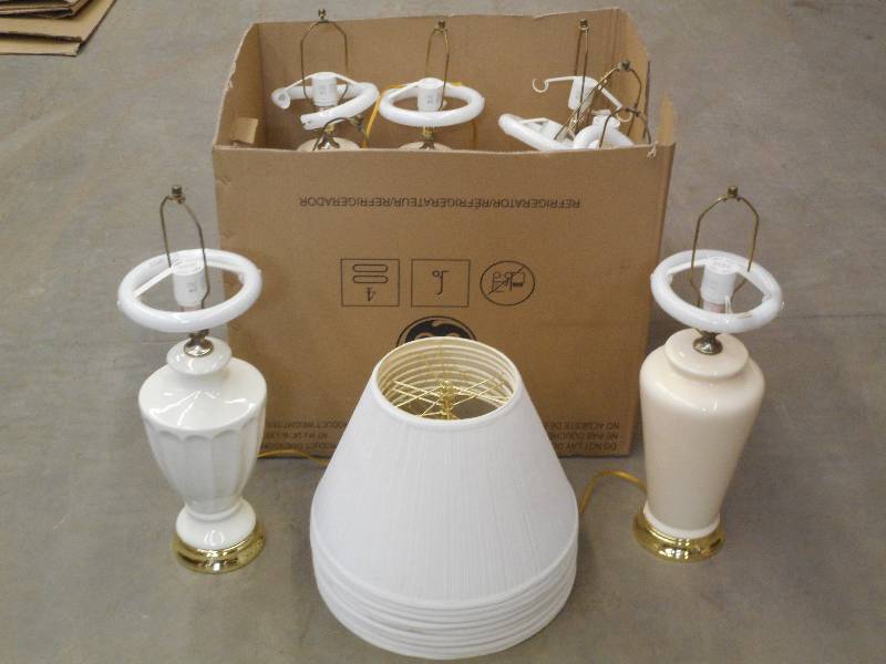 (1) Box Of 120Volt Table Lamps With...