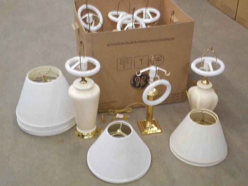 (1) Box Of 120Volt Table Lamps With...
