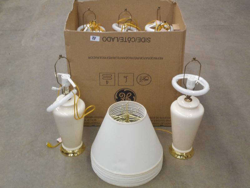 (1) Box Of 120Volt Table Lamps With...