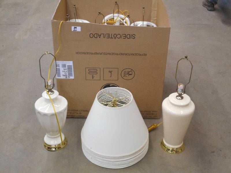 (1) Box Of 120Volt Table Lamps With...