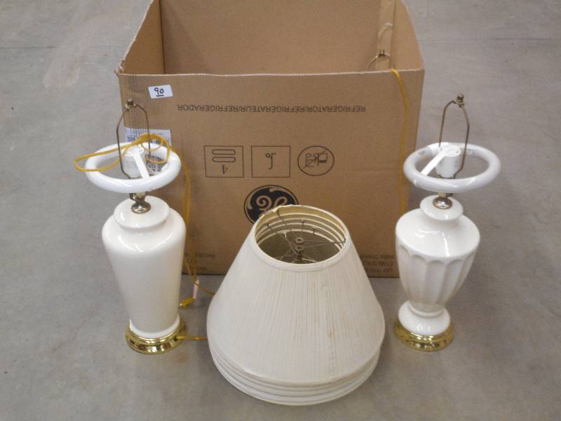 (1) Box Of 120Volt Table Lamps With...