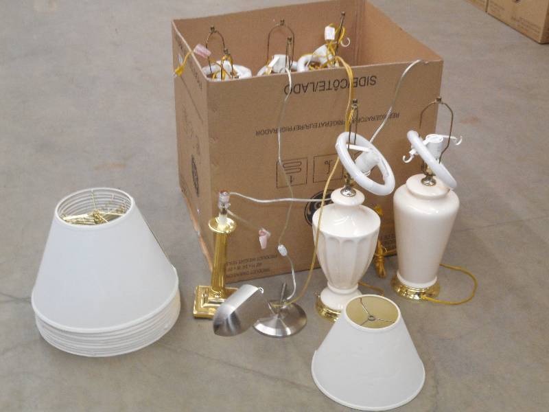 (1) Box Of 120Volt Table Lamps With...