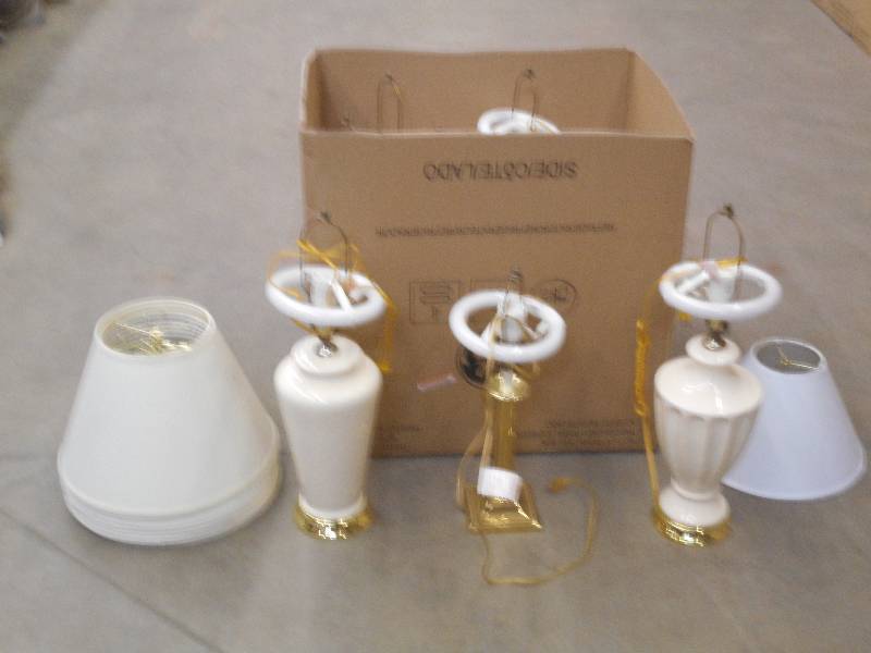 (1) Box Of 120Volt Table Lamps With...