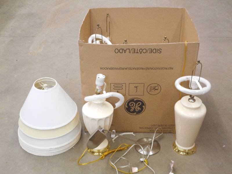 (1) Box Of 120Volt Table Lamps With...
