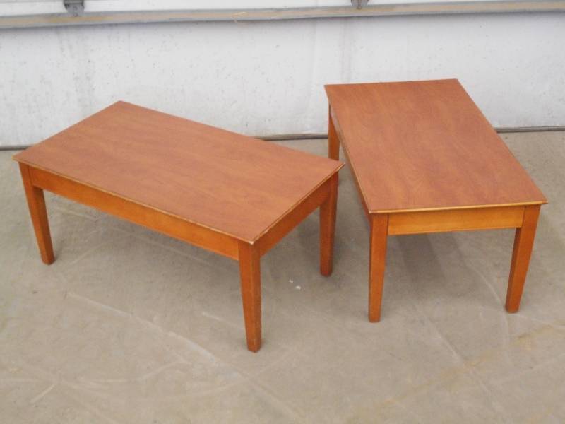 (2) Matching Wood Coffee Tables, 36...