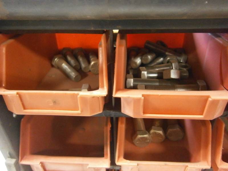 Parts Bin With Contents