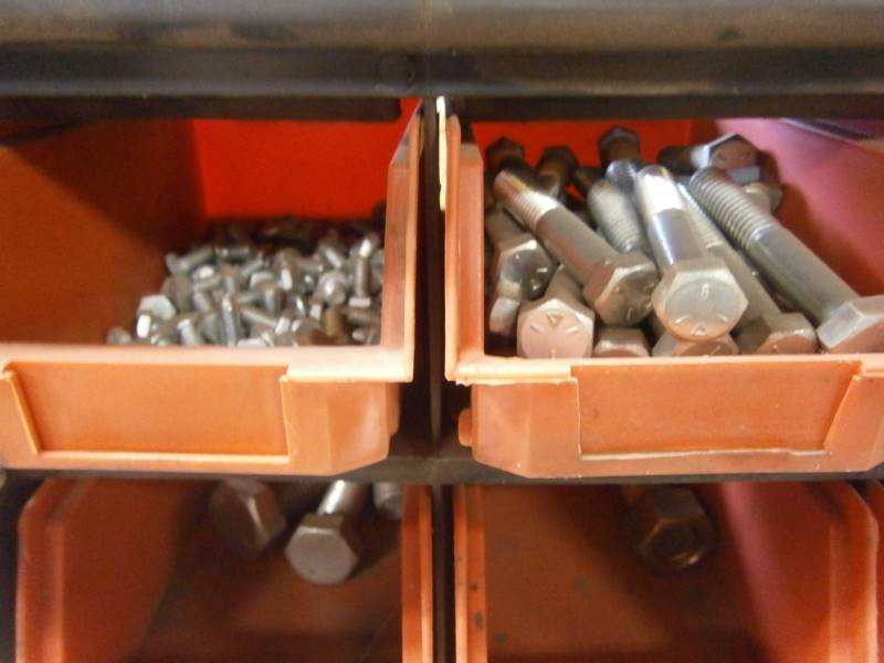 Parts Bin With Contents