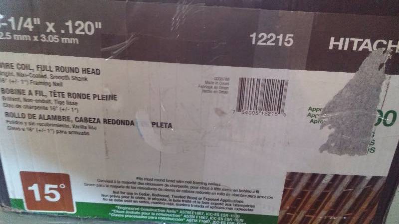 Box of Hitachi Nails