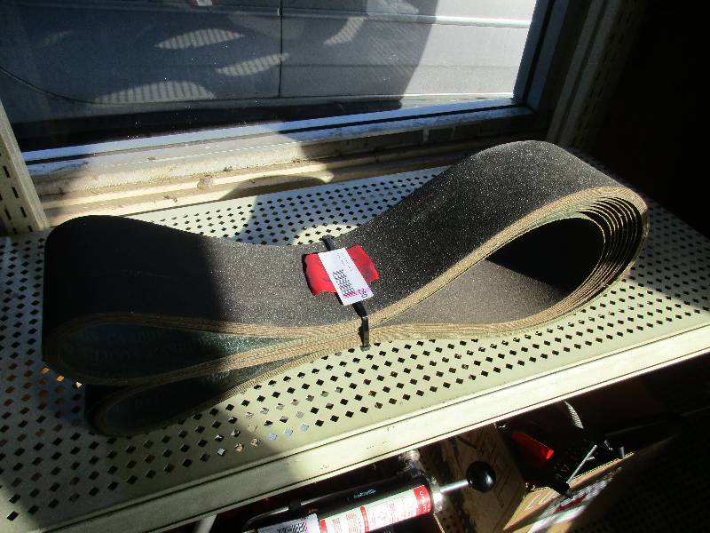 Belt sanding paper