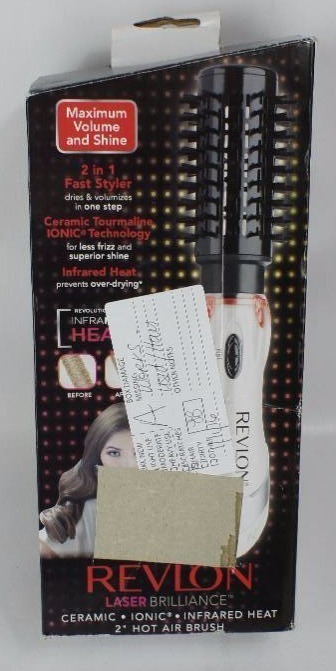 lot 233 image: Revlon RVHA6010 Laser Brilliance 500 Watt Infrared Hot Air Brush, 2 Inch