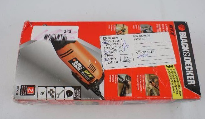 lot 243 image: Black & Decker RTX-B 3-Speed RTX Rotary Tool Kit