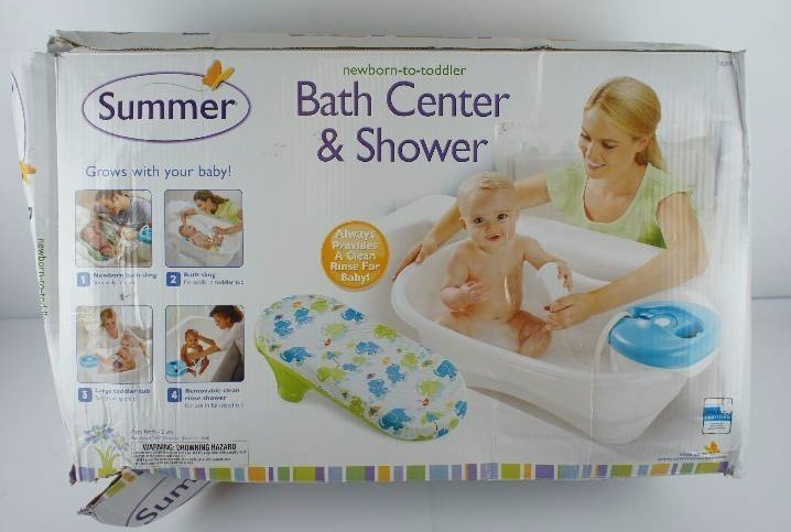 lot 346 image: Summer Infant Newborn-to-Toddler Bath and Shower Tub