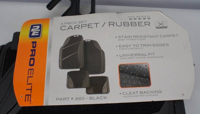 lot 420 image: Prolite 4 piece Carpet  Rubber Floor Mats