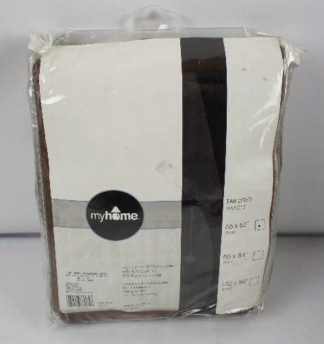 lot 852 image: MyHome Foamback Rod Pocket Panel  Pair