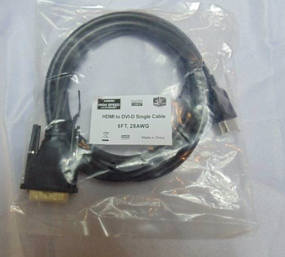 lot 376 image: HDMI to DVI-D Single cable 6ft, 28 AWG lot of 10