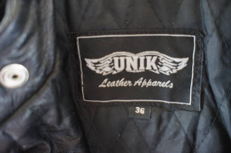 lot 926 image: Unik Leather Apparel Jacket Mens Size 36