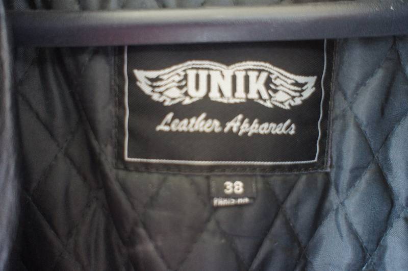 lot 932 image: Unik Leather Apparel Jacket Size 38