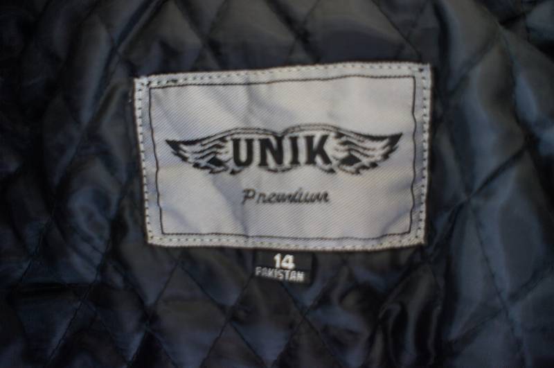 lot 933 image: Unik Leather Apparel Jacket Size14