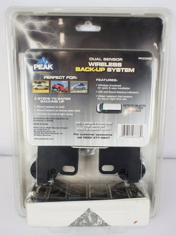 lot 397 image: Peak PKC0RE Wireless Backup Parking Sensor System