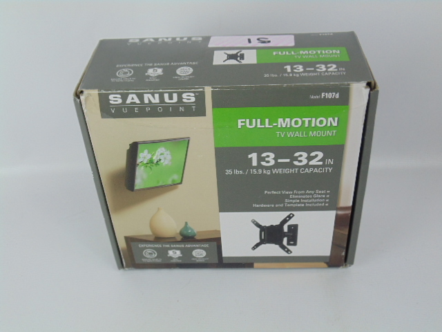 lot 51 image: Sanus Vuepoint Full-Motion TV Wall Mount 13-32