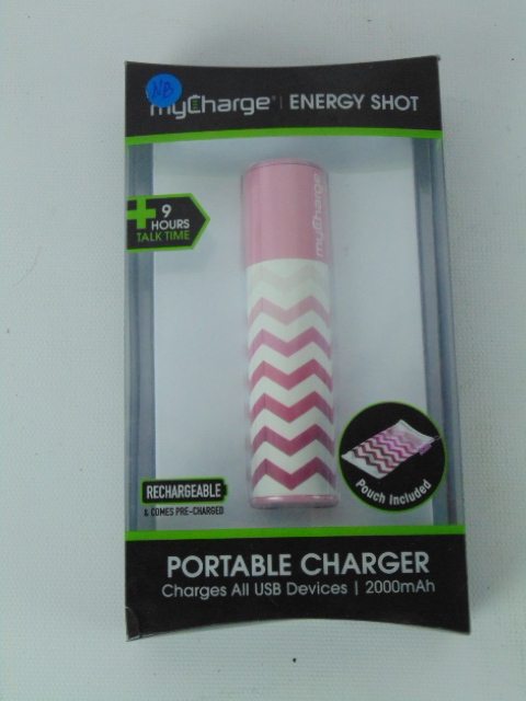 lot 58 image: myCharge Energy Shot 200mAh Rechargeable Battery Pack