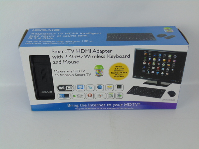 lot 66 image: Craig Smart TV HDMI Adapter with 2.4GHz Wireless Keyboard and Mouse