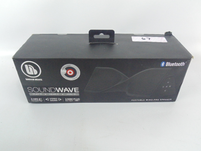 lot 67 image: Merkury SOUNDWAVE Portable Wireless Stereo Bluetooth Speaker