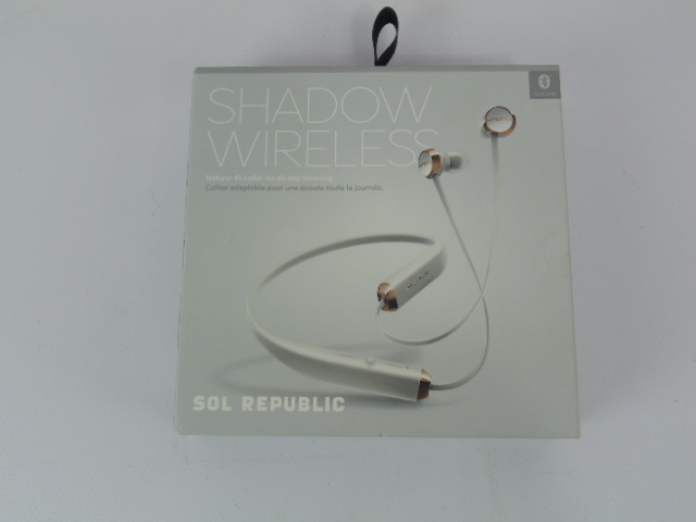 lot 70 image: Sol Republic Shadow Wireless In-Ear Headphones-GreyRose Gold