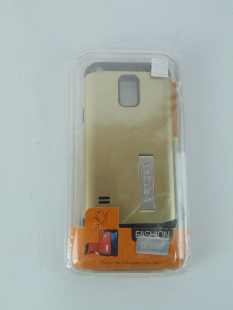 lot 75 image: Spigen Slim Armor  Advanced Kick-Stand Case for iPhone 6 Plus - Gold
