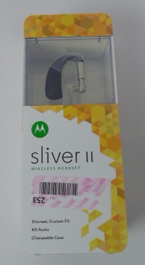lot 253 image: Motorola Elite HZ770 Sliver II Wireless Headset - Black