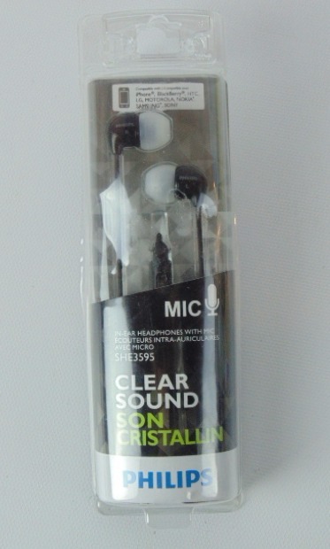 lot 259 image: Philips SHE3595BK28 In-Ear Headset with Mic Black