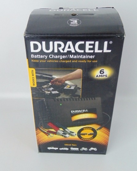 lot 262 image: Duracell DRBC6A Black 6 Amp Battery ChargerMaintainer