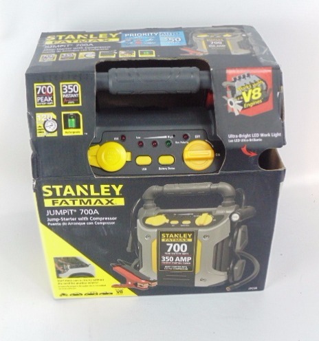 lot 264 image: Stanley J7CS 350 Amp Battery Jump Starter with Compressor