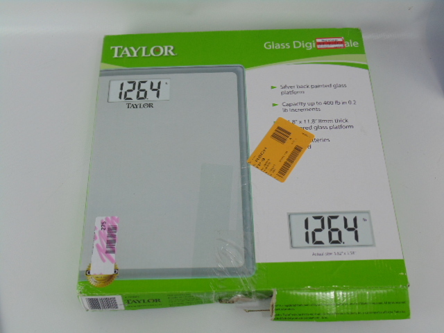lot 275 image: Taylor Precision Products Glass Digital Bath Scale
