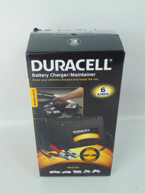 lot 258 image: Duracell DRBC6A Black 6 Amp Battery ChargerMaintainer