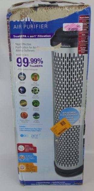 lot 303 image: Holmes Allergen Remover Tower Air Purifier with True HEPA Filter