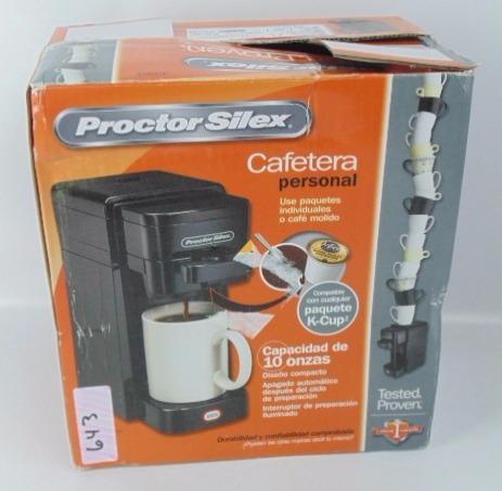 lot 643 image: Proctor Silex Keurig Combination Coffee Maker