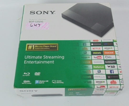 lot 647 image: Sony BDPS3500 Blu-ray Player with Wi-Fi