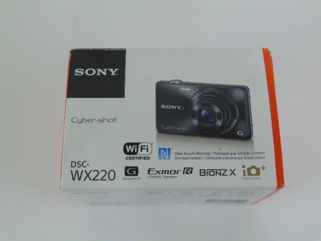 lot 784 image: Sony DSCWX220B 18.2 MP Digital Camera with 2.7-Inch LCD