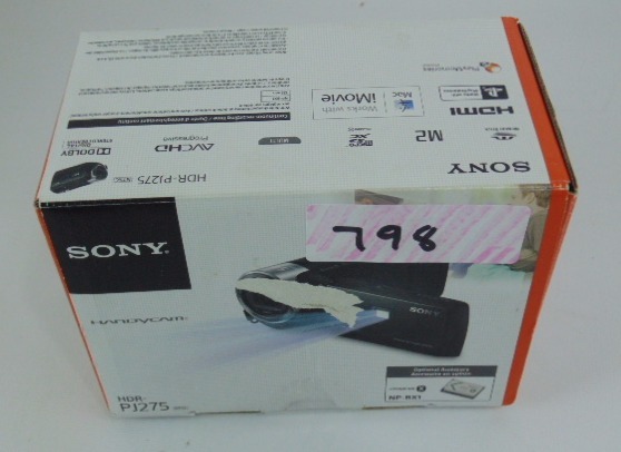 lot 798 image: Sony HDRPJ275B Video Camera with 2.7-Inch LCD (Black)
