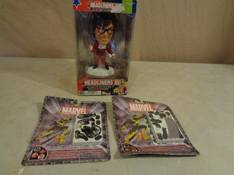 New Austin Powers and Marvel Collector Toys