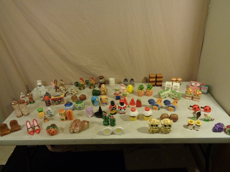 Over 80 Salt and Pepper Shakers