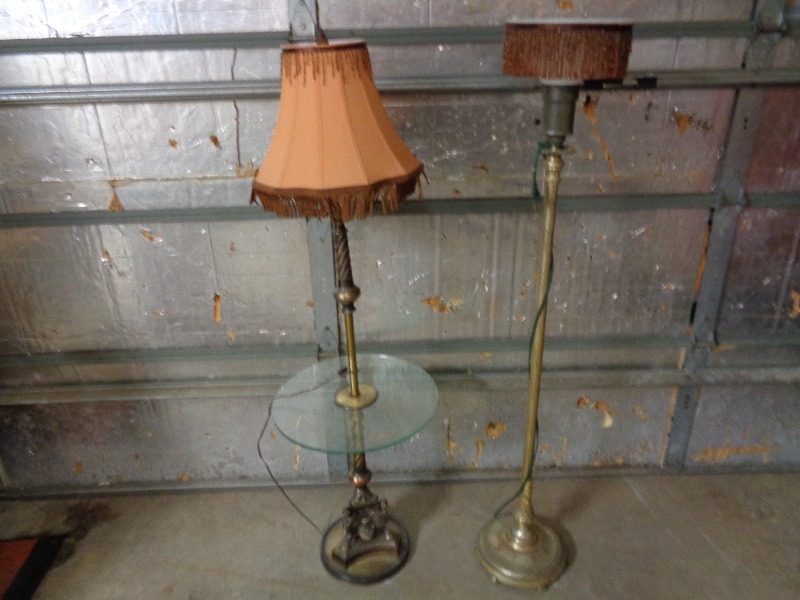 2 Vintage Tall Lamps