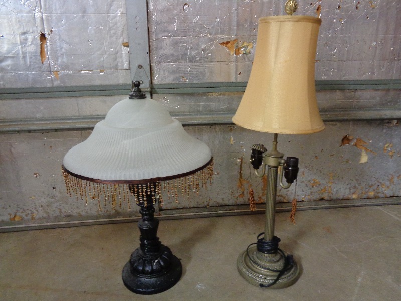 2 Heavy Table Lamps