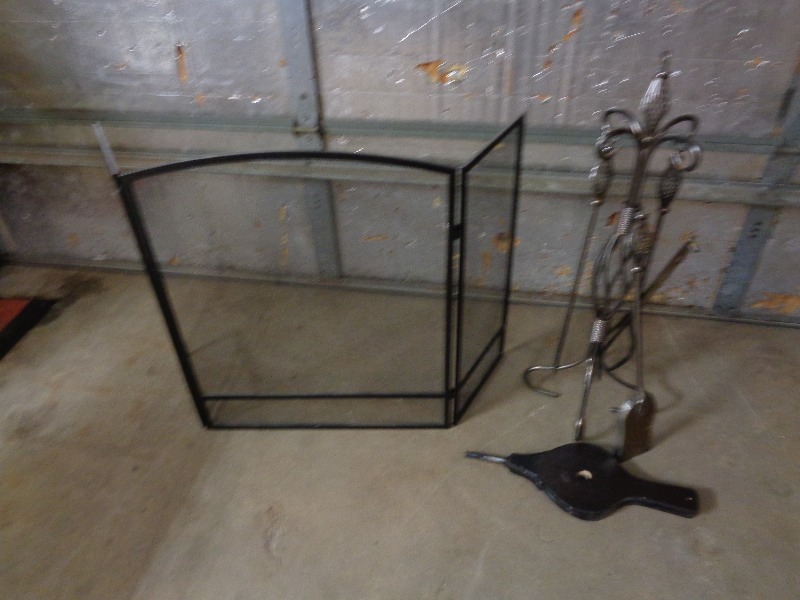 Fireplace Set and Screen