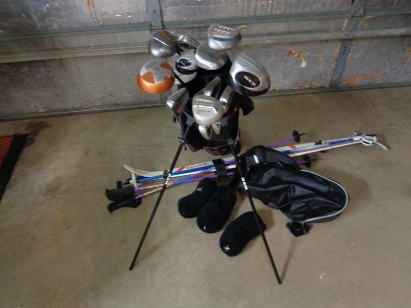 Golf Clubs and Skis