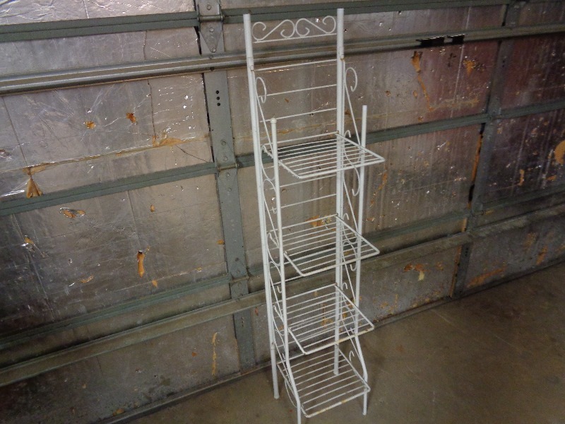 Tall Folding Metal Shelf