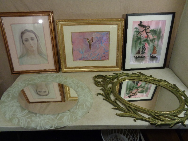 Framed Pictures and Mirrors